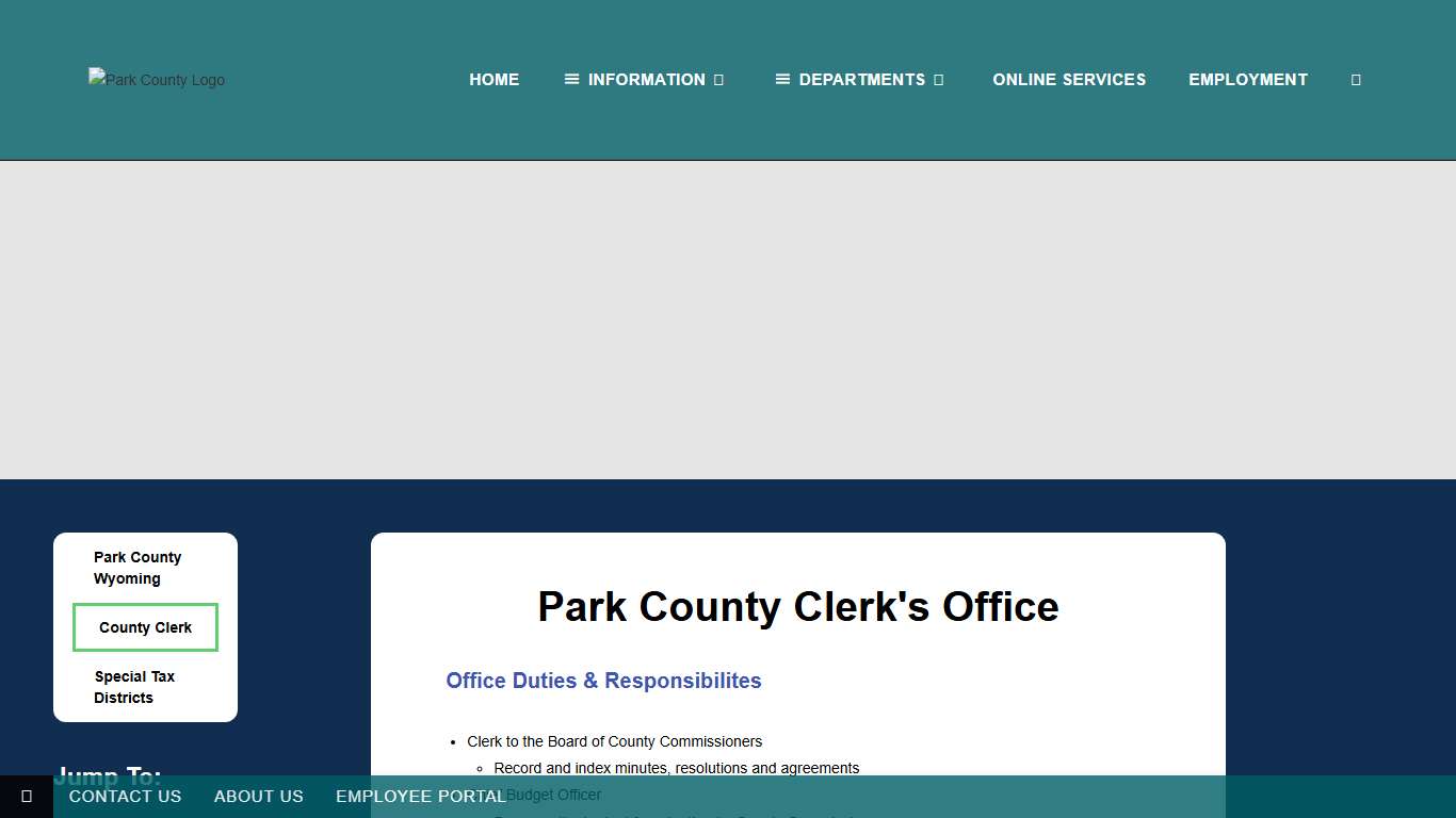 County Clerk - Park County Wyoming